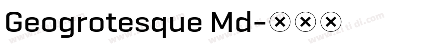 Geogrotesque Md字体转换